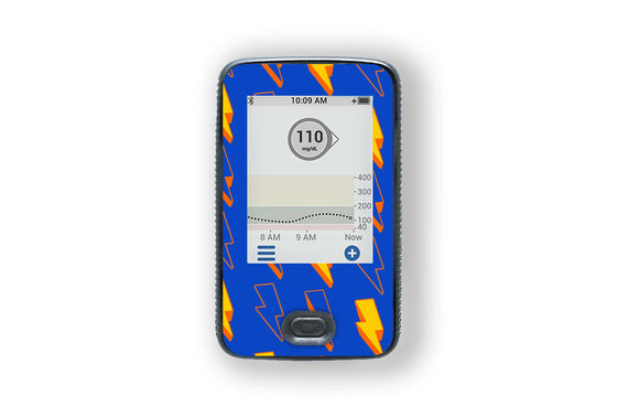 Lightning Sticker for Dexcom G6 Receiver diabetes supplies and insulin pumps