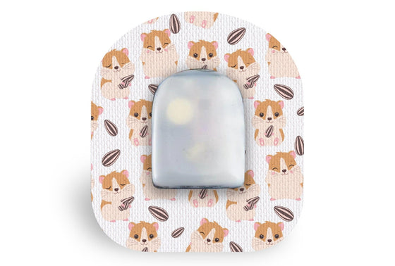 Little Hamster Patch for Omnipod diabetes CGMs and insulin pumps