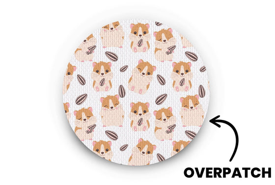 Little Hamster Patch for Overpatch diabetes CGMs and insulin pumps