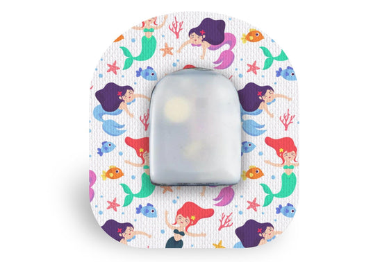 Little Mermaid Patch - Omnipod for Single diabetes CGMs and insulin pumps