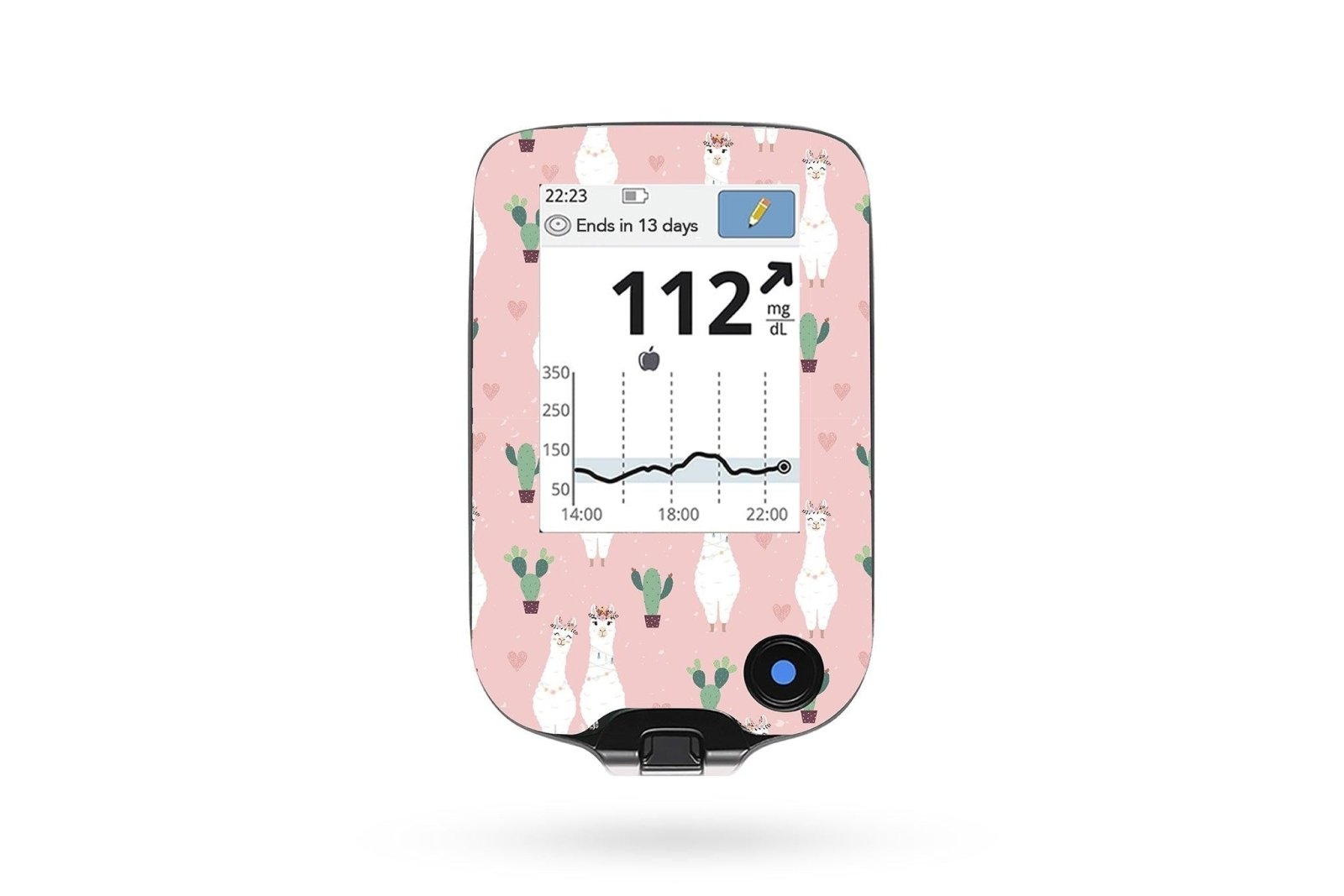 Llama Sticker for Freestyle Libre Reader diabetes CGMs and insulin pumps