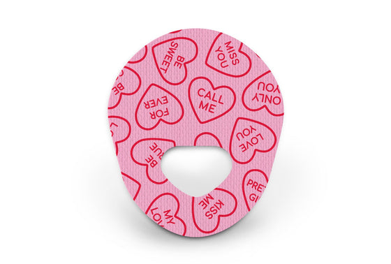 Love Heart Patch for Guardian Enlite diabetes supplies and insulin pumps
