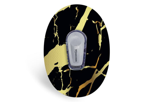 Luxury Black Marble Patch - Dexcom G6 / One for Dexcom G6 / One diabetes CGMs and insulin pumps