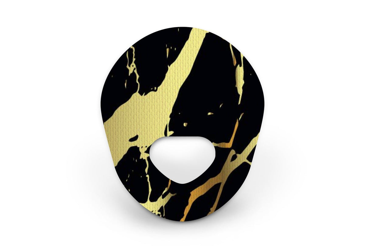 Luxury Black Marble Patch - Guardian Enlite for Guardian Enlite diabetes CGMs and insulin pumps