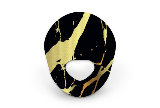 Luxury Black Marble Patch - Guardian Enlite for Guardian Enlite diabetes CGMs and insulin pumps