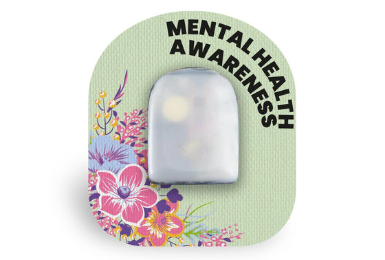 Mental Health Awareness Patch for Omnipod diabetes CGMs and insulin pumps