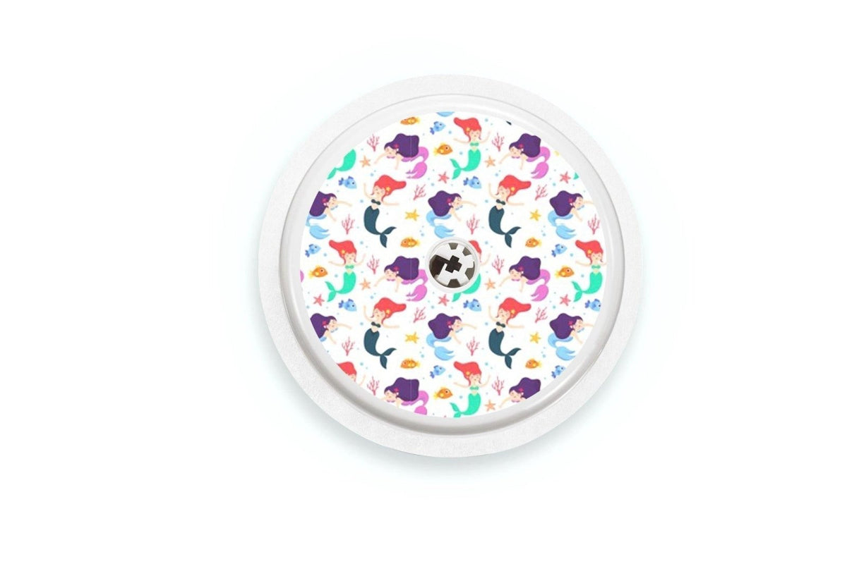 Mermaid Sticker - Freestyle Libre 1, 2, or 2+ for diabetes CGMs and insulin pumps