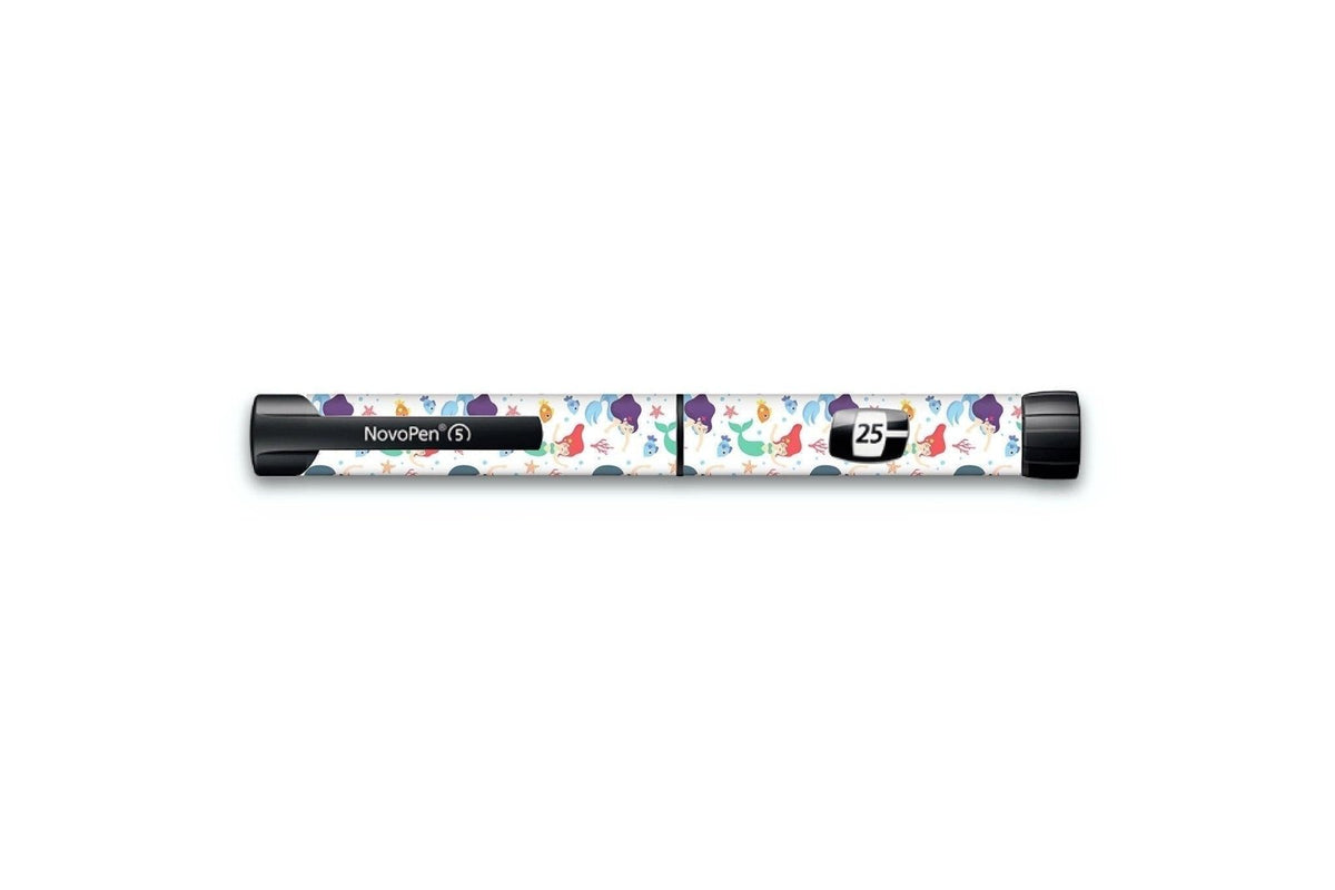 Mermaid Sticker - Novopen for diabetes CGMs and insulin pumps