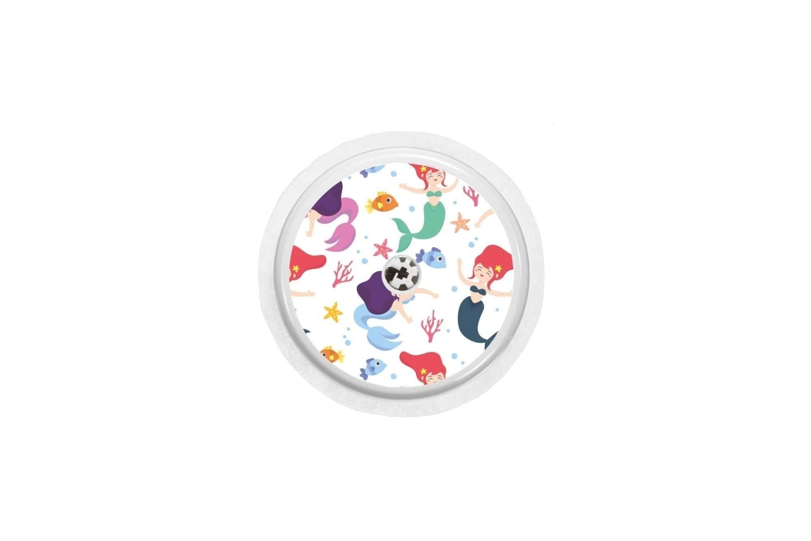 Mermaid Sticker for Freestyle Libre 1, 2, or 2+ diabetes CGMs and insulin pumps