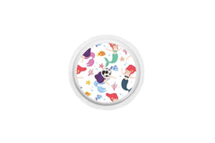 Mermaid Sticker for Freestyle Libre 1, 2, or 2+ diabetes CGMs and insulin pumps