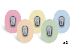 Mixed Pastel Patch Pack for Dexcom G6 / One - 10 Pack diabetes CGMs and insulin pumps