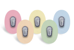 Mixed Pastel Patch Pack for Dexcom G6 / One - 5 Pack diabetes CGMs and insulin pumps