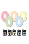 Mixed Pastel Patches Matching Set for Dexcom G6 diabetes CGMs and insulin pumps