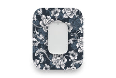 Monochrome Flowers Patch for Medtrum CGM diabetes CGMs and insulin pumps