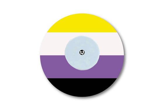 Non-Binary Pride Patch for Freestyle Libre diabetes CGMs and insulin pumps