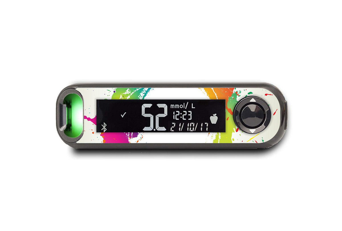 Paint Splash Sticker - Contour Next One for diabetes supplies and insulin pumps