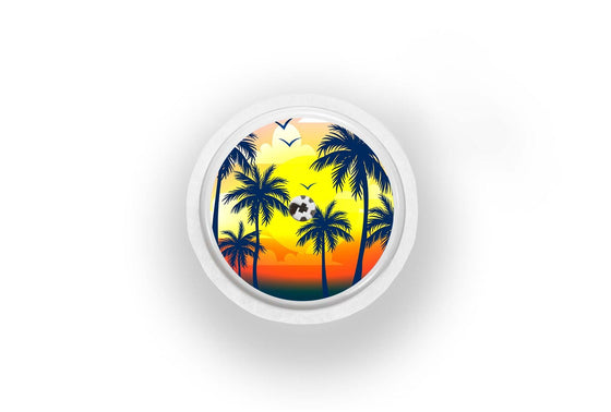 Palm Tree Sticker for Libre 2 diabetes supplies and insulin pumps