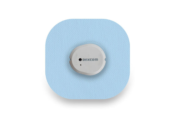 Pastel Blue Patch for Dexcom G7 diabetes CGMs and insulin pumps