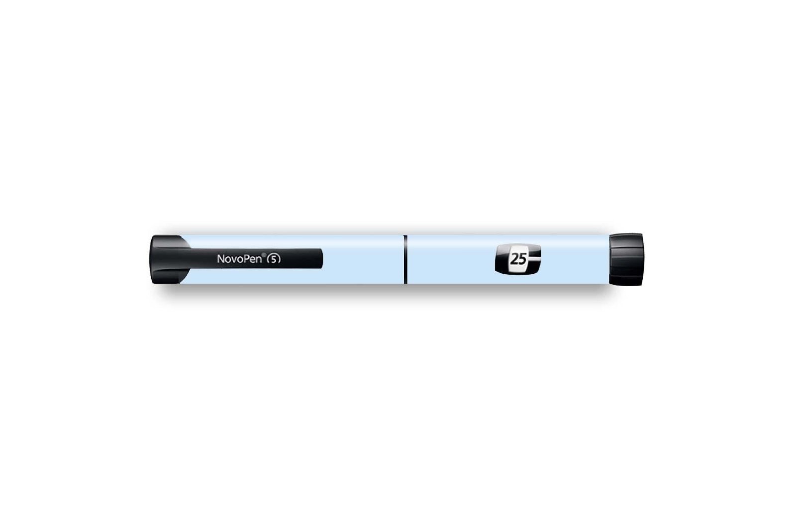 Pastel Blue Sticker for Novopen 4, 5, 6, or Echo diabetes CGMs and insulin pumps