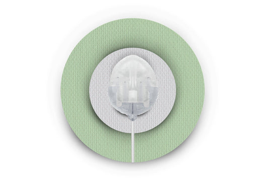 Pastel Green Patch - Infusion Site for Single diabetes CGMs and insulin pumps