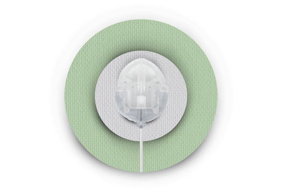Pastel Green Patch - Infusion Site for Single diabetes CGMs and insulin pumps