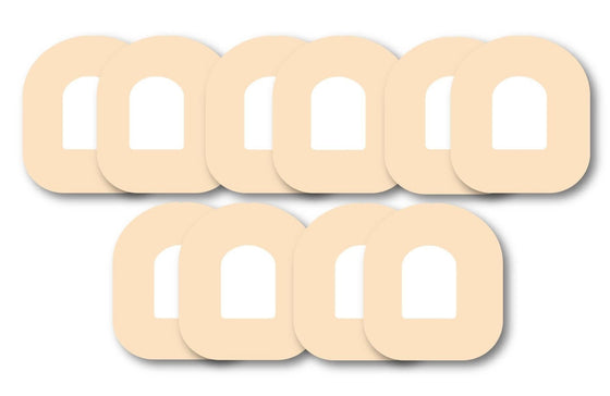 Pastel Orange Patch Pack for Omnipod diabetes CGMs and insulin pumps