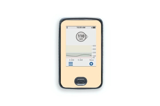 Pastel Orange Sticker - Dexcom Receiver for diabetes CGMs and insulin pumps