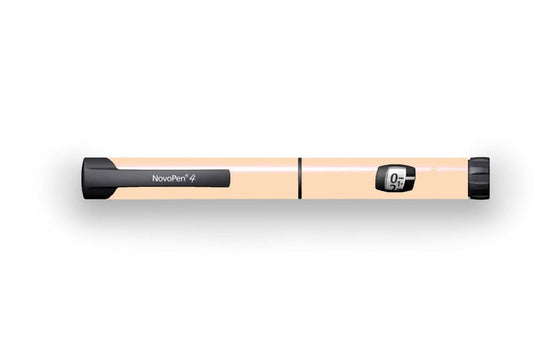 Pastel Orange Sticker - Novopen for diabetes CGMs and insulin pumps