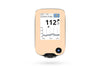 Pastel Orange Sticker for Libre Reader diabetes CGMs and insulin pumps