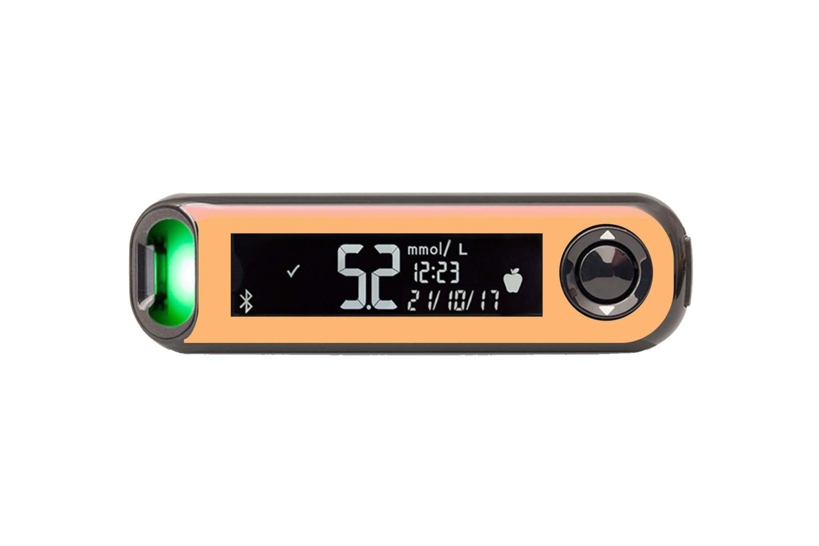 Pastel Orange Sticker for Contour Next One diabetes CGMs and insulin pumps