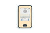Pastel Orange Sticker for MiaoMiao2 diabetes CGMs and insulin pumps