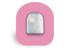 Pastel Pink Patch for Omnipod diabetes CGMs and insulin pumps