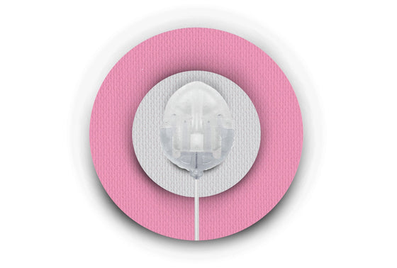 Pastel Pink Patch for Infusion Set diabetes CGMs and insulin pumps