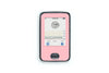 Pastel Red Sticker for Dexcom Receiver diabetes CGMs and insulin pumps