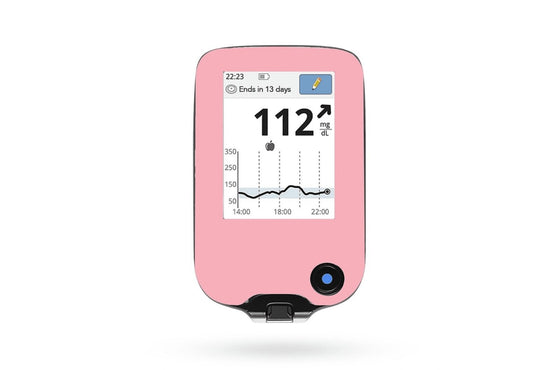 Pastel Red Sticker for Dexcom Receiver diabetes CGMs and insulin pumps