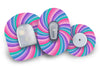 Pastel Swirl Patch for Freestyle Libre 2 diabetes supplies and insulin pumps