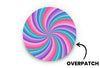 Pastel Swirl Patch for Freestyle Libre 3 diabetes supplies and insulin pumps