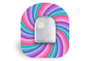 Pastel Swirl Patch for Omnipod diabetes supplies and insulin pumps