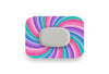 Pastel Swirl Patch for GlucoRX Aidex diabetes supplies and insulin pumps