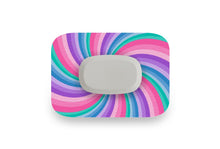  Pastel Swirl Patch - GlucoRX Aidex for Single diabetes supplies and insulin pumps
