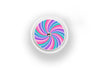 Pastel Swirl Sticker for Libre 2 diabetes supplies and insulin pumps