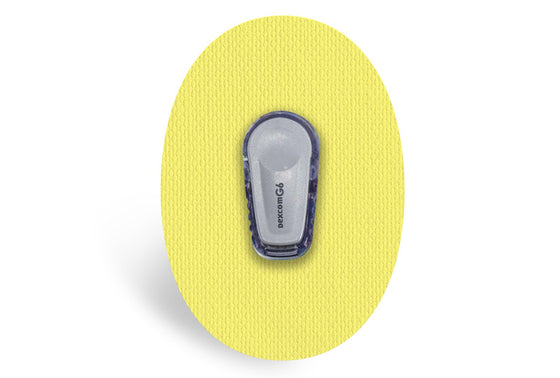 Pastel Yellow Patch - Dexcom G6 for Single diabetes CGMs and insulin pumps