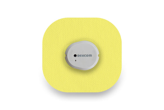 Pastel Yellow Patch - Dexcom G7 for 5-Pack diabetes CGMs and insulin pumps
