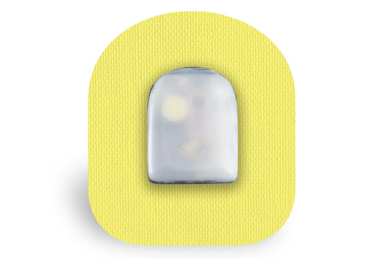 Pastel Yellow Patch for Omnipod diabetes CGMs and insulin pumps