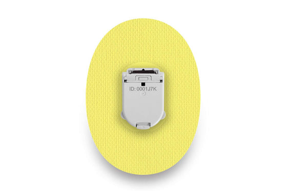 Pastel Yellow Patch for Glucomen Day diabetes CGMs and insulin pumps