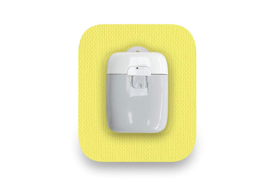 Pastel Yellow Patch for Medtrum Pump diabetes CGMs and insulin pumps