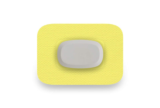 Pastel Yellow Patch - GlucoRX Aidex for Single diabetes CGMs and insulin pumps