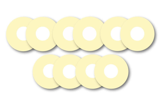 Pastel Yellow Patch Pack for Freestyle Libre diabetes CGMs and insulin pumps