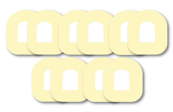 Pastel Yellow Patch Pack for Omnipod diabetes CGMs and insulin pumps