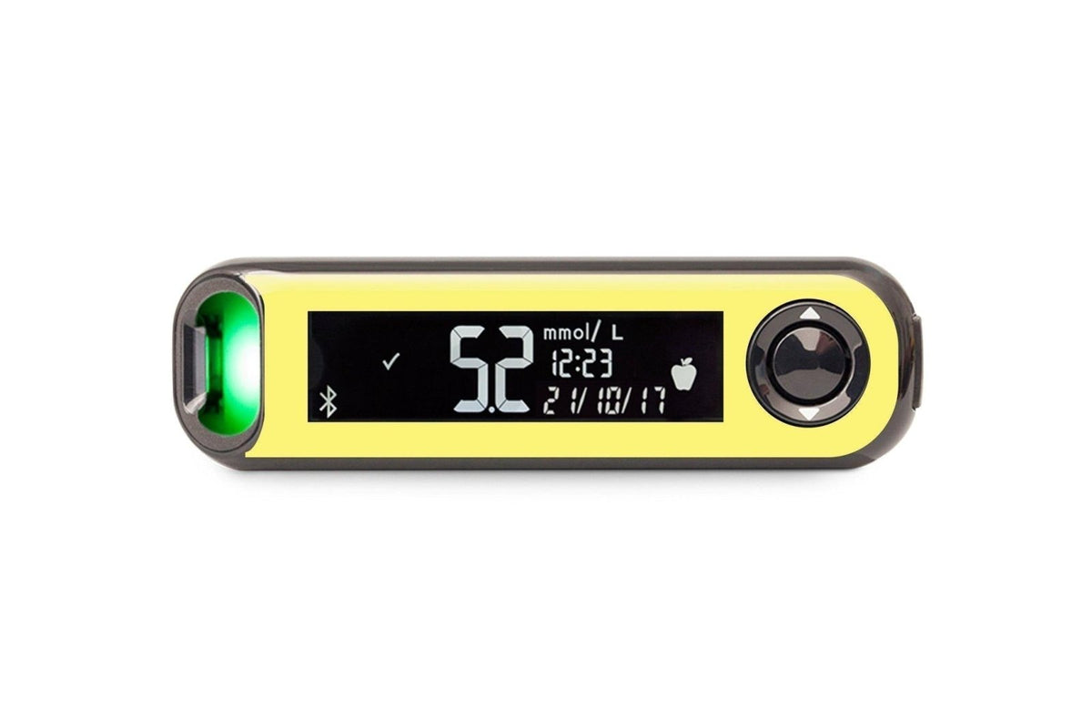 Pastel Yellow Sticker - Contour Next One for diabetes CGMs and insulin pumps